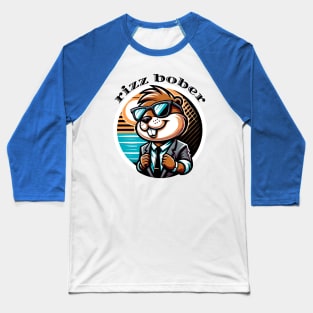Rizz Bober | Polish Beaver in Sunglasses | Bóbr | Slav | Slavic | Funny gamer meme | Meme from Poland | Streaming | Rizzard god Rizzler Baseball T-Shirt